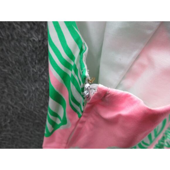 NWT Lilly Pulitzer Trisha Shirt Dress Who Let The Fronds Out Mandevilla Pink 0 - Picture 12 of 16